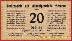 Schrems - 20 haléřů - 1920