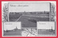 Velvary - celkový pohled, část náměstí