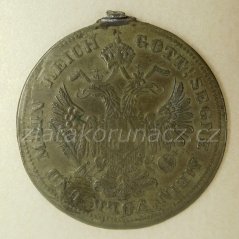 Žeton - František Josef I - hlava s věncem