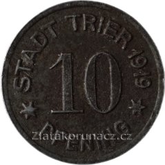Německo - Trier - 10 pfennig 1919