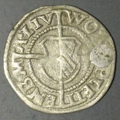 Riga - Lotyšsko - Schilling 1533 Walther von Plettenberg