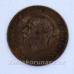 Anglie - 1/2 penny 1932