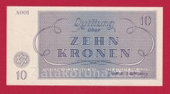 10 K - Terezínská poukázka A 001