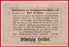 Stein an der Donau - 50 haléřů - 1920 - lila