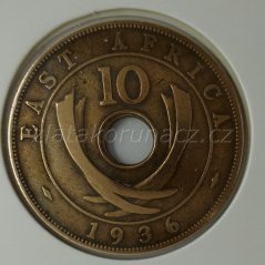 Afrika východní - 10 cents 1936