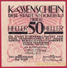Stockerau - 50 haléřů - 1919