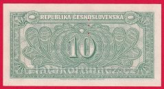 10 Kčs b.l. 1945 RF perf.