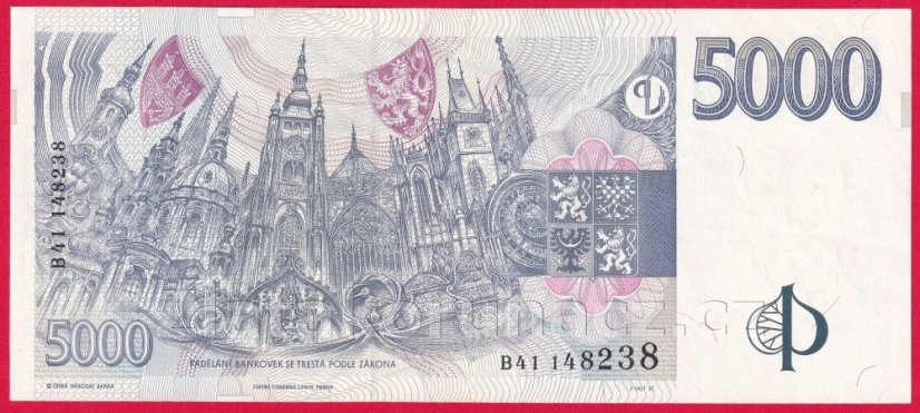Česká republika - 5000 korun 1999 B 41