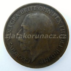 Anglie - 1/2 penny 1914