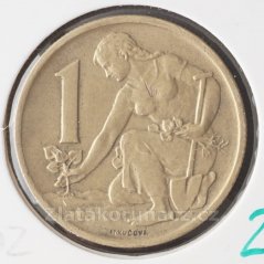1 koruna 1966