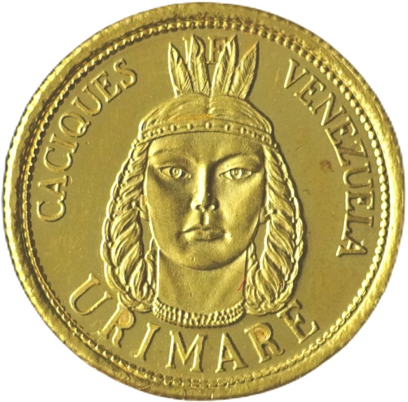 Zlatá mince - Venezuela - CACIQUE ORO 1.5GR 1961