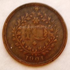 Portugalsko Azory- 10 reis 1901