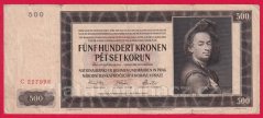 500 Korun 1942 I. vydání C