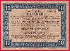 Černá Hora - 10 Perper 1917