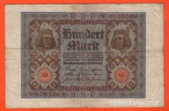 Německo - 100 Mark 1.11.1920 - série Y-G