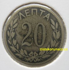 Řecko - 20 lepta 1895 A