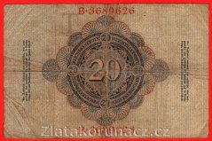 Německo - 20 mark 8.6.1907 B