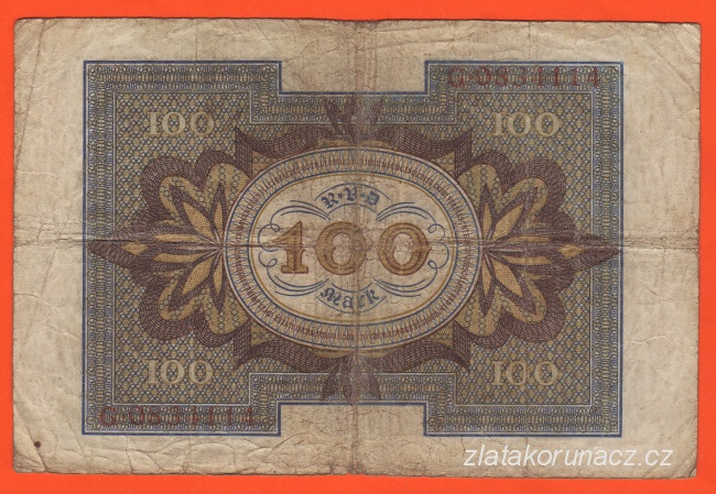 Německo - 100 Mark 1.11.1920 - série C - C