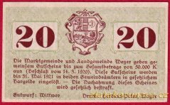 Weyer-Land - 20 haléřů - 1920