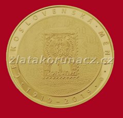 2019 - 10 000 Kč Vznik československé měny Standard