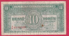 10 Kčs b.l.1945 YE