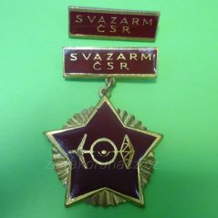 Za zásluhy o rozvoj Svazarmu ČSR + miniatura