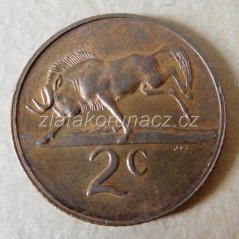 Afrika jižní (Jihoafrická rep.) - 2 cent 1974