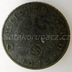 Německo - 5 Reichspfennig 1943 E