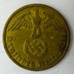 Německo - 10 Reichspfennig 1938 D