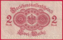 Německo - 2 mark 12.8.1914 - červená pečeť č.521
