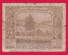 Niederösterreich - 50 haléřů - 1920 - hnědá