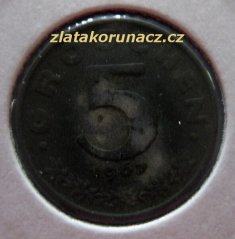 Rakousko - 5 groschen 1967