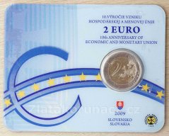 Výroční 2€ 2009 - 10. výročie vzniku hospodárskej a menovej únie