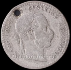Přívěsek z mince Rakousko-Uhersko - 10 krejcar 1870