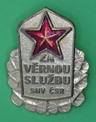 Za věrnou službu SNV ČSR