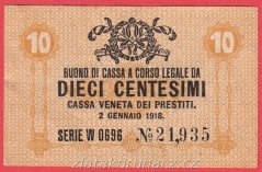 Itálie - 10 Centesimi 1918