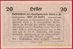 Stein an der Donau - 20 haléřů - 1920 - lila