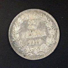 Finsko - 25 pennia 1917 S