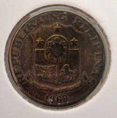 Filipíny - 5 sentimos 1968