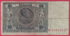 Německo - 10 Reichsmark 22.1.1929 - série K-L - 8 m.č.