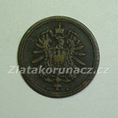 Německo - 1 Reich Pfennig 1876 B