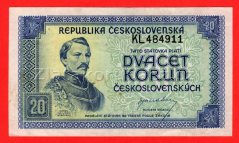 20 kčs 1945 KL