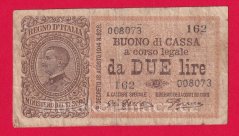 Itálie - 2 lira 19.8.1914