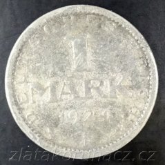 Německo- Výmar-1 marka-1924 F - Dobová kopie