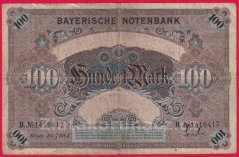 Bavorsko - 100 mark 1.1.1900 B