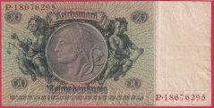 Německo - 50 Reichsmark 30.3.1933 - série P - F - 8 m.č.