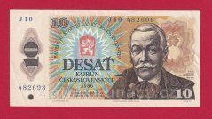 Československo - 10 korún – 1986 J 10