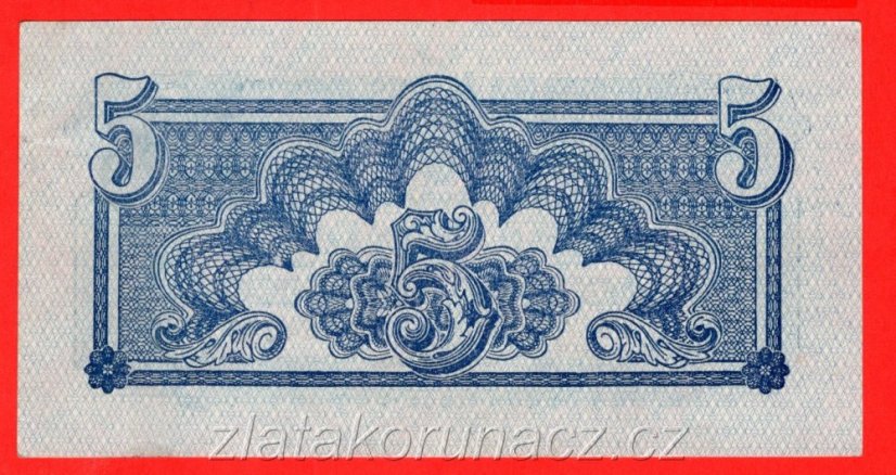 5 korun 1944 EB Neperf.