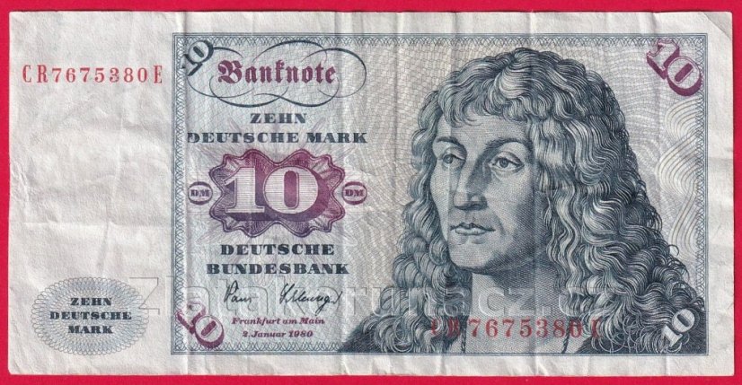 Německo - Západní-10 Mark 1980 CR