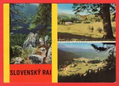 Slovenský Raj - skalné útvary Ihla a Kazatelnica v južnom svahu Ľubovnanky